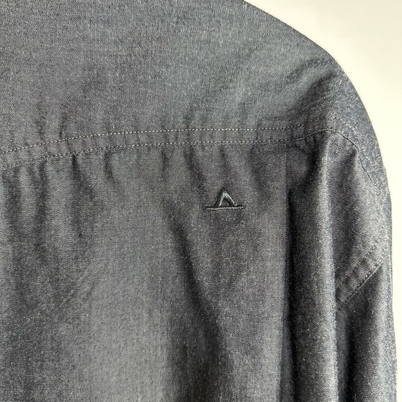 Basin + Range Mountain Men's Blue Chambray Western Button Down Shirt Sz Lg - Picture 6 of 15